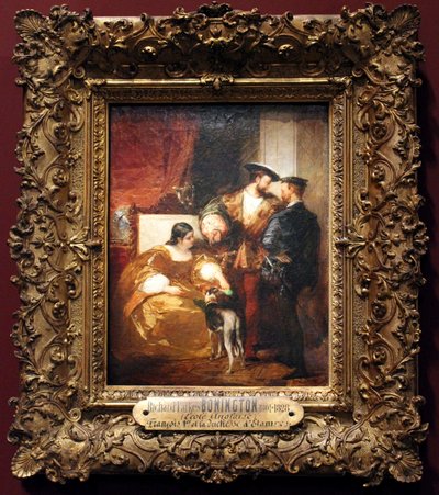 Francis I, Charles V, and the Duchess of Étampes by Richard Parkes Bonington